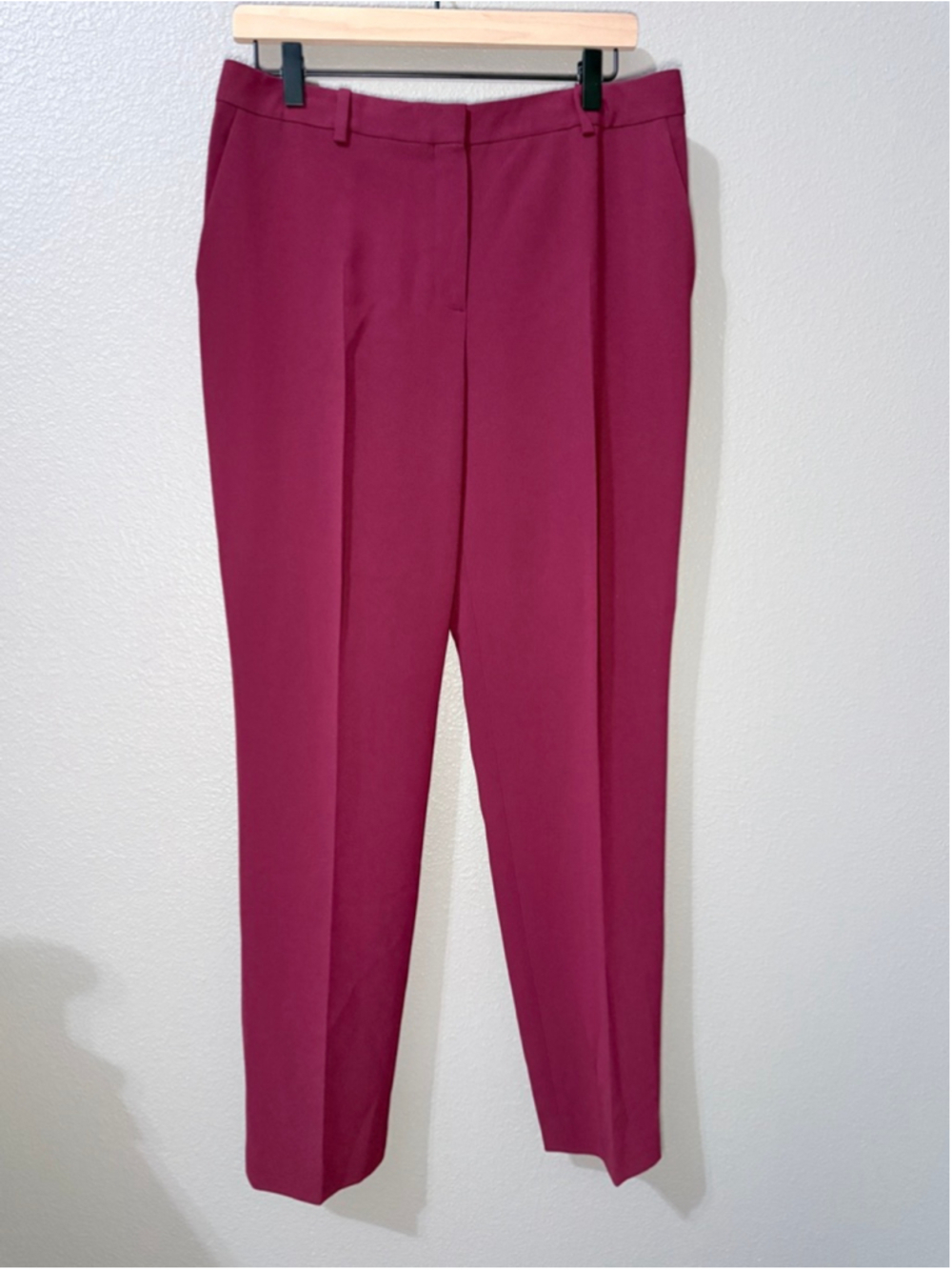 Women's Theory Treeca Full Length Pant in Admiral Crepe Trousers Size 10 - Picture 4 of 8